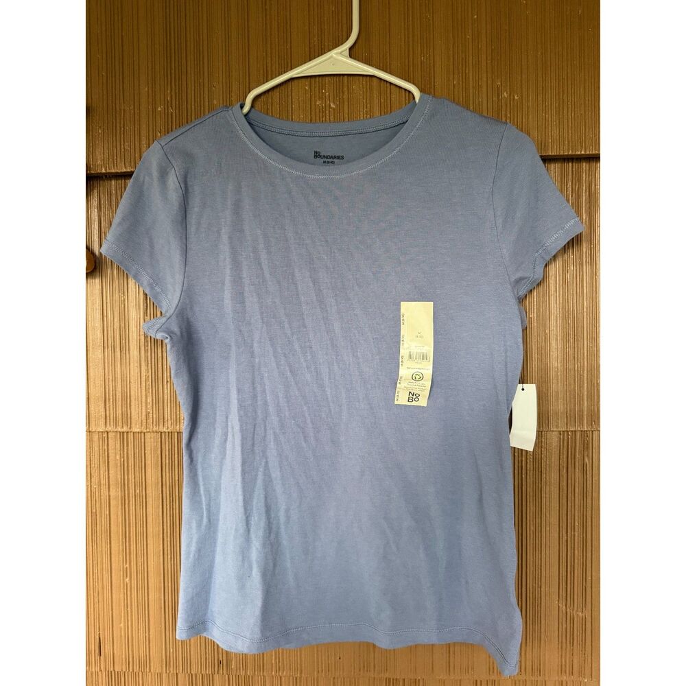 No Boundaries Blue Basic Tee